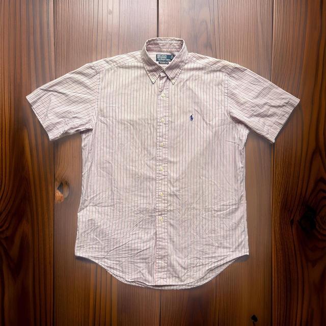 Polo Ralph Lauren Men's Shirt - Pink/Blue - M on Productcaster.