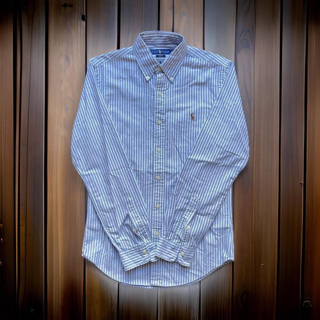 Ralph Lauren Men's Shirt - Blue/White - S on Productcaster.