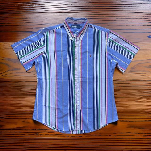 Polo Ralph Lauren Men's Shirt - Blue/Multi - XL on Productcaster.