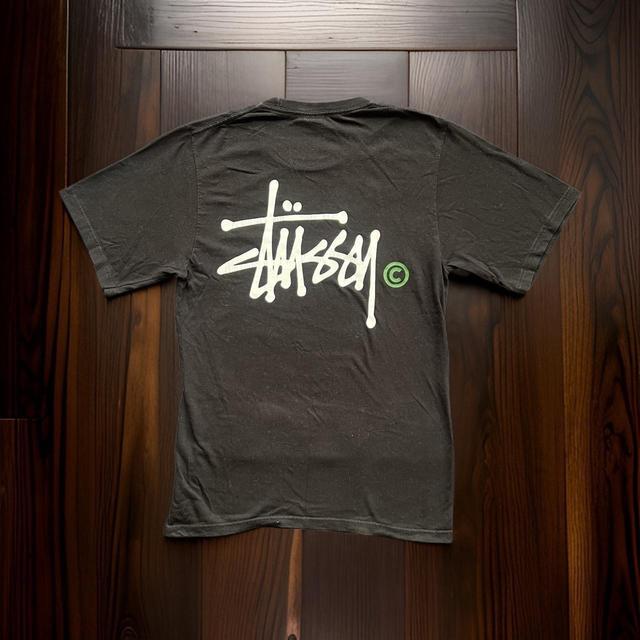 Stüssy Men's T-shirt - Black/White - S on Productcaster.