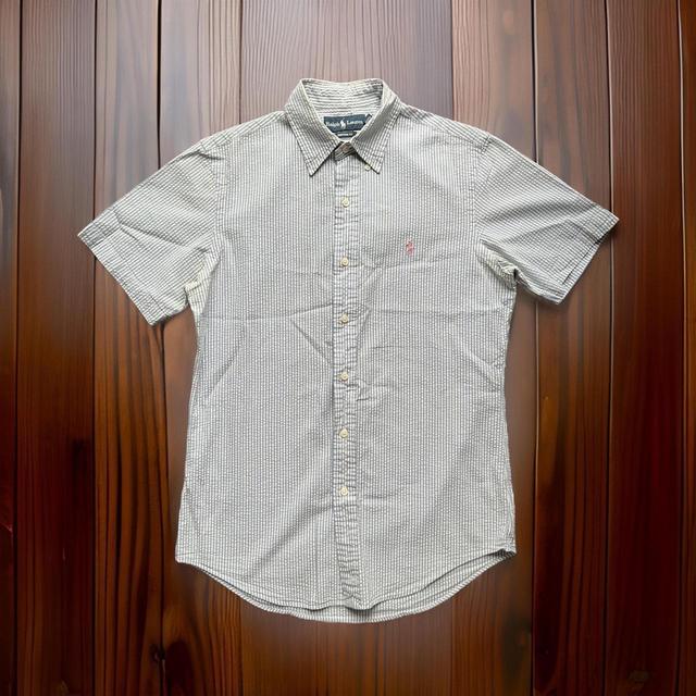 Ralph Lauren Men's Shirt - Blue/White - S on Productcaster.