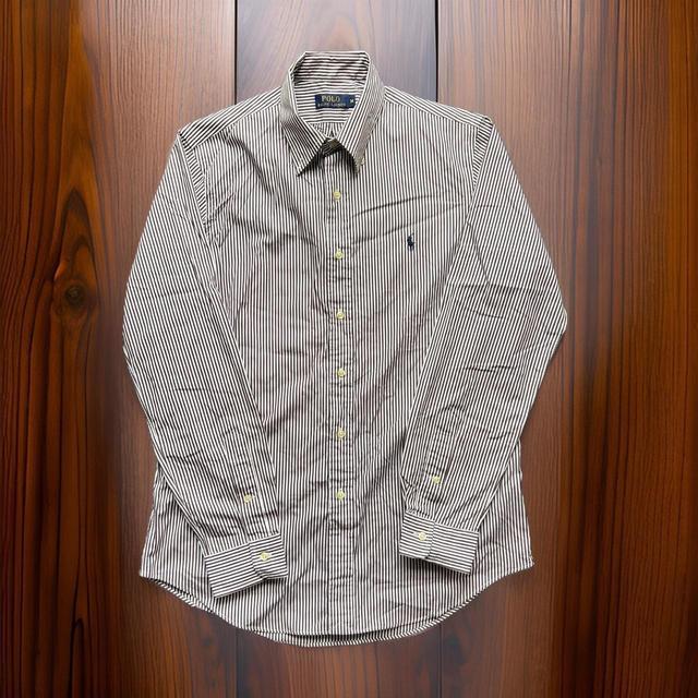 Polo Ralph Lauren Men's Shirt - Brown/White - M on Productcaster.