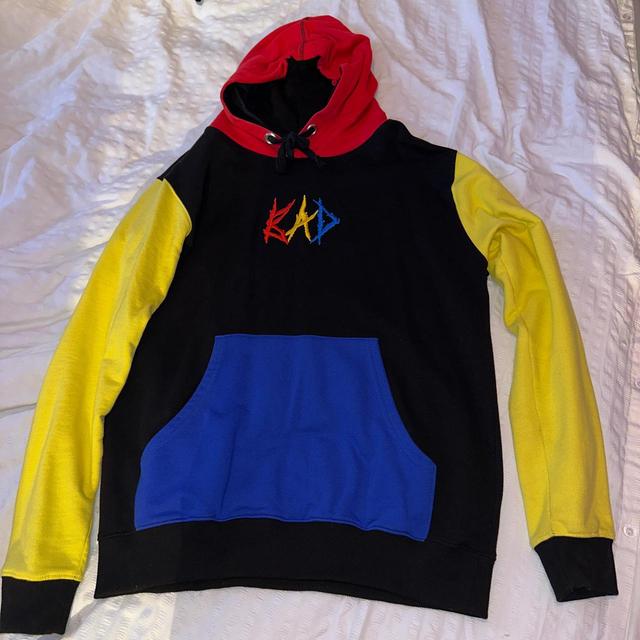 Men's Hoodie - Black/Yellow - L on Productcaster.