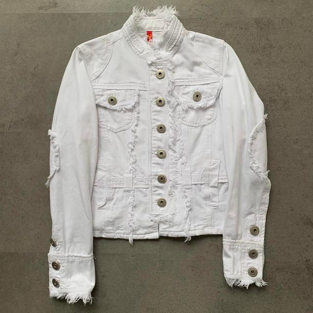 Vintage Women's Lightweight Jacket - White - UK 10 on Productcaster.