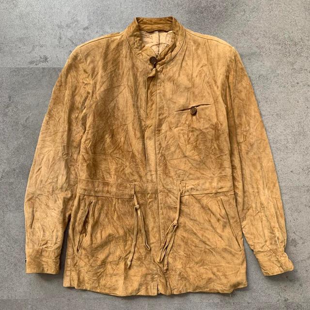 Vintage Women's Bomber Jacket - Tan - UK 12 on Productcaster.