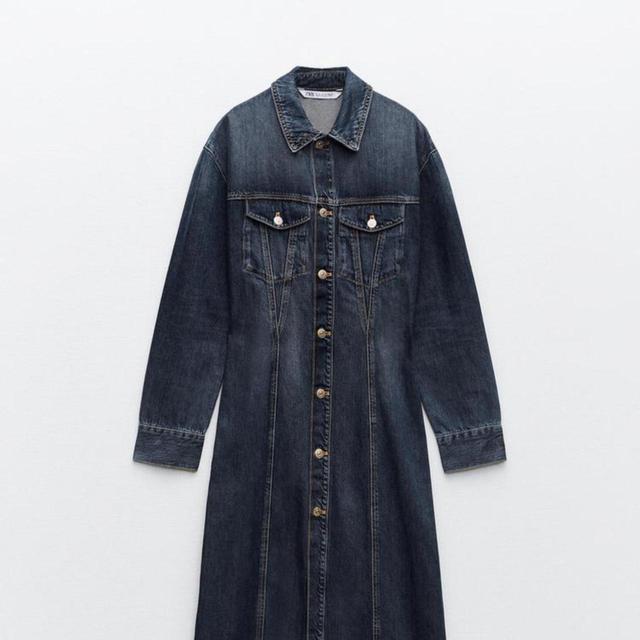 Zara Women's Dress - Blue/Navy - S on Productcaster.