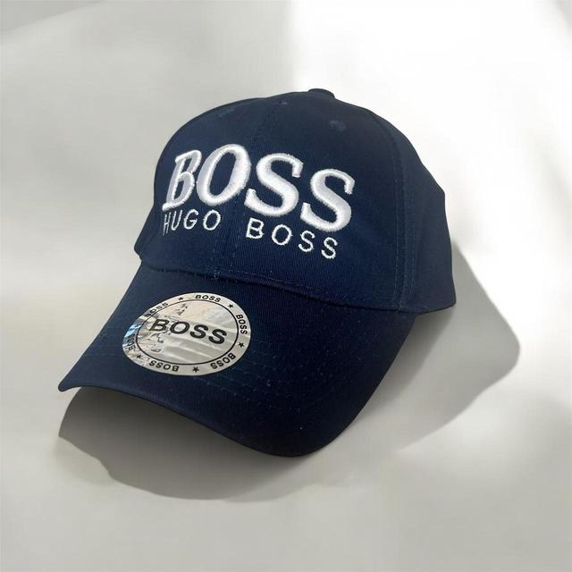 BOSS Men's Caps - Navy/Blue on Productcaster.