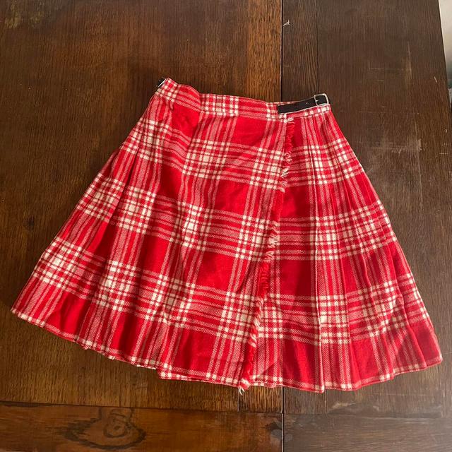 Vintage Women's Special Occasion Skirt - Red/White - XS on Productcaster.