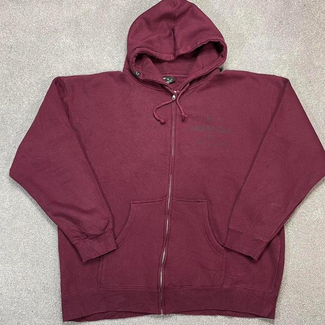 Vintage Men's Hoodie - Burgundy - XL on Productcaster.