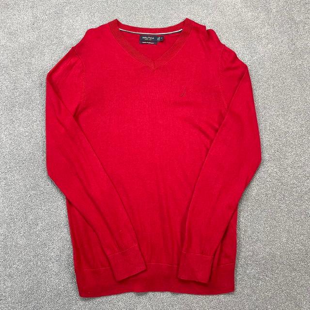 Nautica Men's Sweatshirt - Red - M on Productcaster.