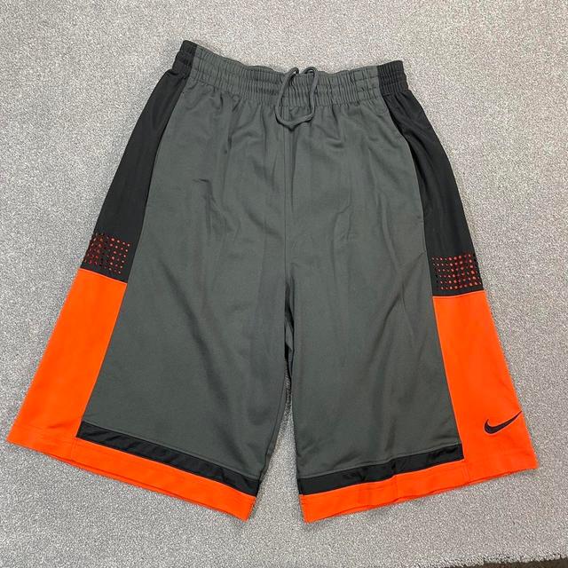 Nike Men's Shorts - Grey/Orange - M on Productcaster.