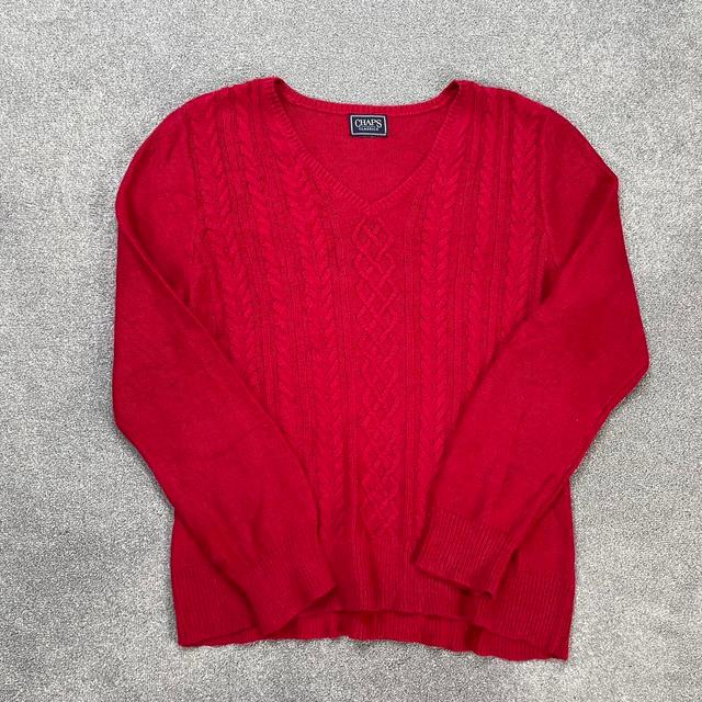 Chaps Women's Sweatshirt - Multi/Red - M on Productcaster.