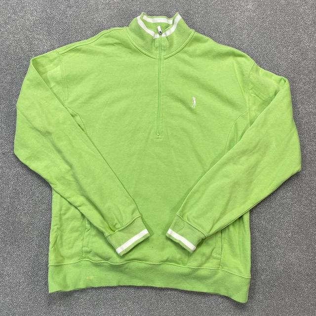 Izod Women's Sweatshirt - Green/White - M on Productcaster.