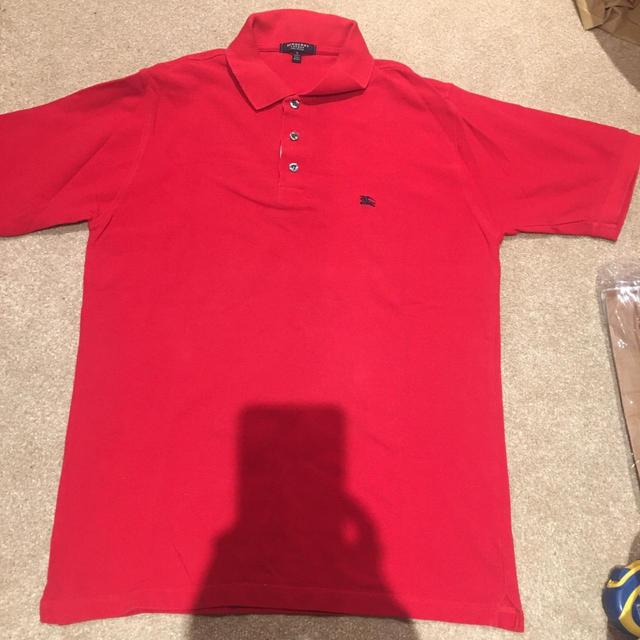 Burberry Men's Polo shirt - Red - S on Productcaster.