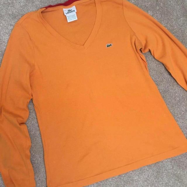 Lacoste Women's T-shirt - Orange - 10 on Productcaster.