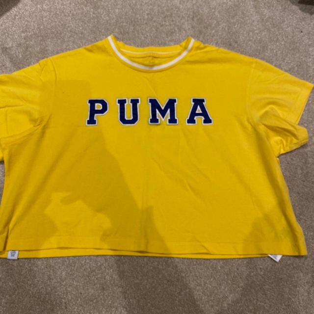 Puma Women's Crop top - Yellow - 12 on Productcaster.