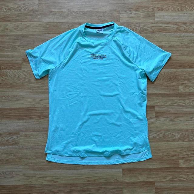 Gymshark Men's T-shirt - Blue/Green - M on Productcaster.