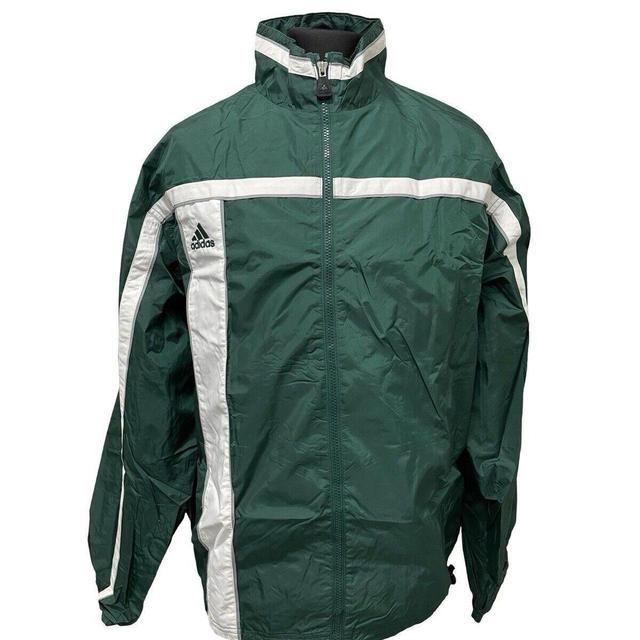 Adidas Men's Jacket - Green - L on Productcaster.