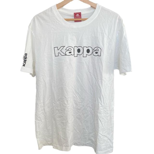 Kappa Men's T-shirt - White/Black - M on Productcaster.