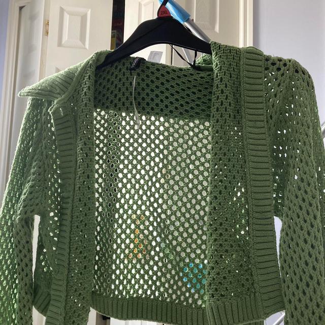 H&M Women's Cardigan - Green - XS on Productcaster.