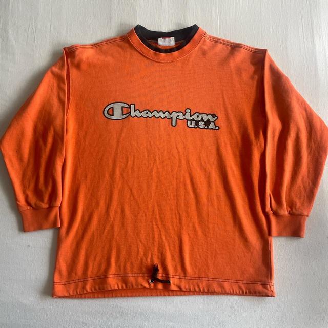 Champion Kids' Sweatshirt - Orange on Productcaster.