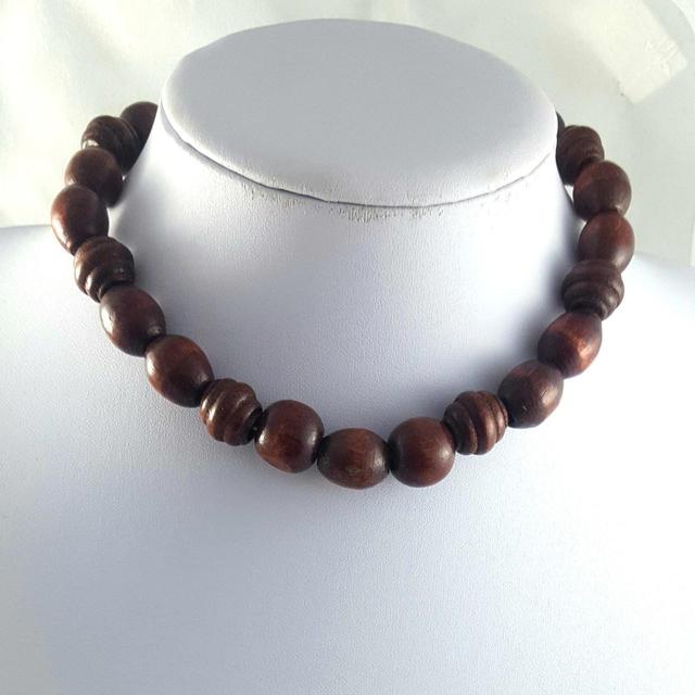 Handmade Women's Necklace - Brown on Productcaster.