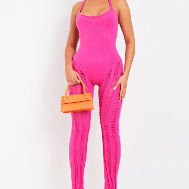 Missy Empire Women's Jumpsuit - Pink - UK 8 on Productcaster.