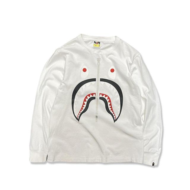 BAPE Men's T-shirt - White - S on Productcaster.