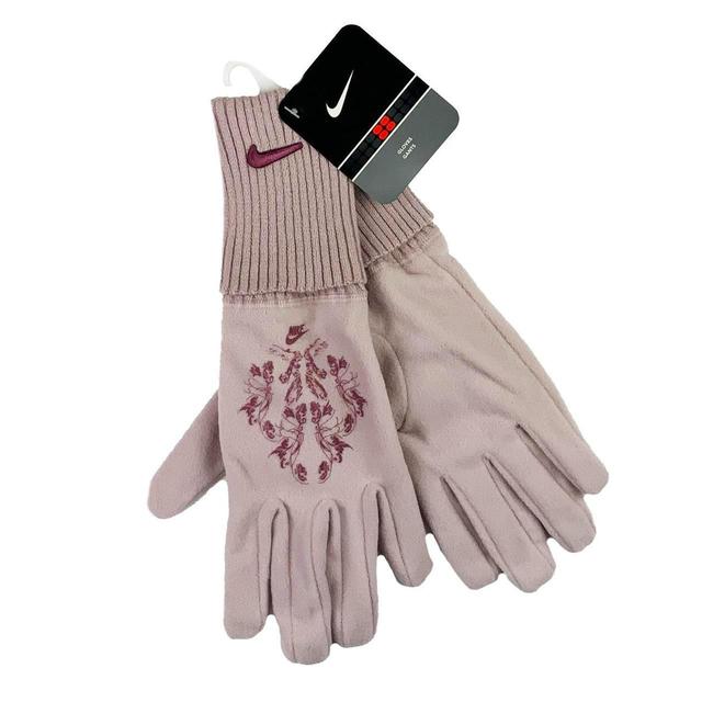 Nike Women's Gloves - Pink on Productcaster.