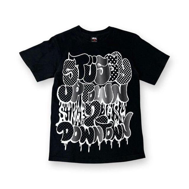 Stüssy Men's T-shirt - Black - S on Productcaster.