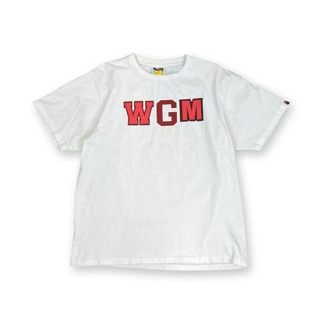 BAPE Men's T-shirt - White - L on Productcaster.