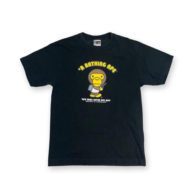 BAPE Men's T-shirt - Black - L on Productcaster.