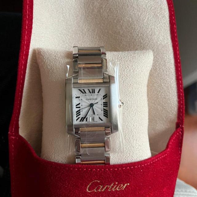 Cartier Men's Analogue Watch - Black/White on Productcaster.