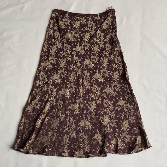 Monsoon Women's Going out Skirt - Brown/Gold - UK 18 on Productcaster.