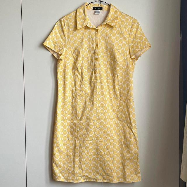 La Redoute Women's A-line Dress - Yellow/White - 8 on Productcaster.