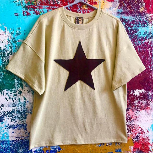 Women's T-shirt - Cream/Yellow - M on Productcaster.