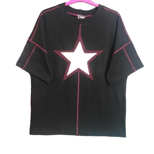 Women's T-shirt - Black/Multi - XXL on Productcaster.