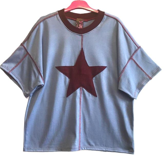 Women's T-shirt - Blue/Multi - S on Productcaster.