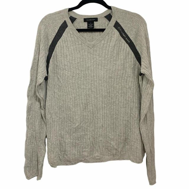 Calvin Klein Jeans Men's Sweatshirt - Grey - M on Productcaster.