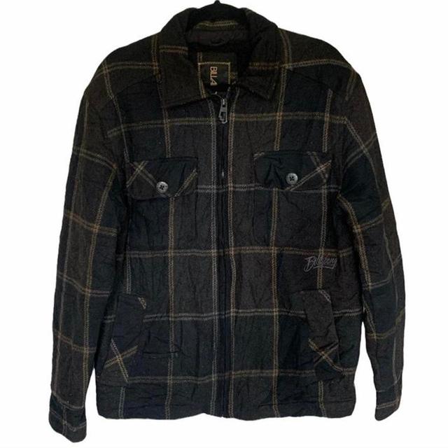 Billabong Men's Polyester Coat - Black/Brown - M on Productcaster.