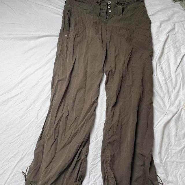 Women's Cargo Trousers - Khaki/Green - UK 10 on Productcaster.