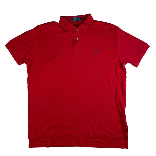 Ralph Lauren Men's Polo shirt - Red - L on Productcaster.