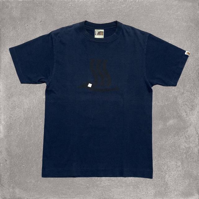 BAPE Men's T-shirt - Navy/Blue - M on Productcaster.