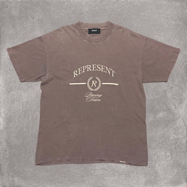 Represent Men's T-shirt - Brown/Grey - M on Productcaster.