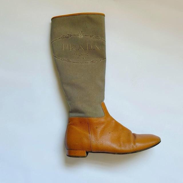 Prada Women's Boots - Tan - UK 4 on Productcaster.