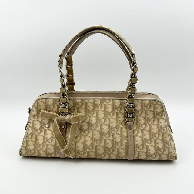 Christian Dior Women's Shoulder bags - Cream/Brown on Productcaster.