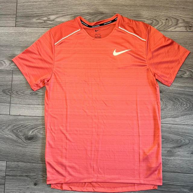 Nike Men's T-shirt - Red/Orange - L on Productcaster.