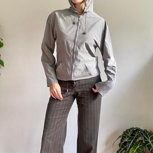 Vintage Women's Jacket - Grey - UK 12 on Productcaster.