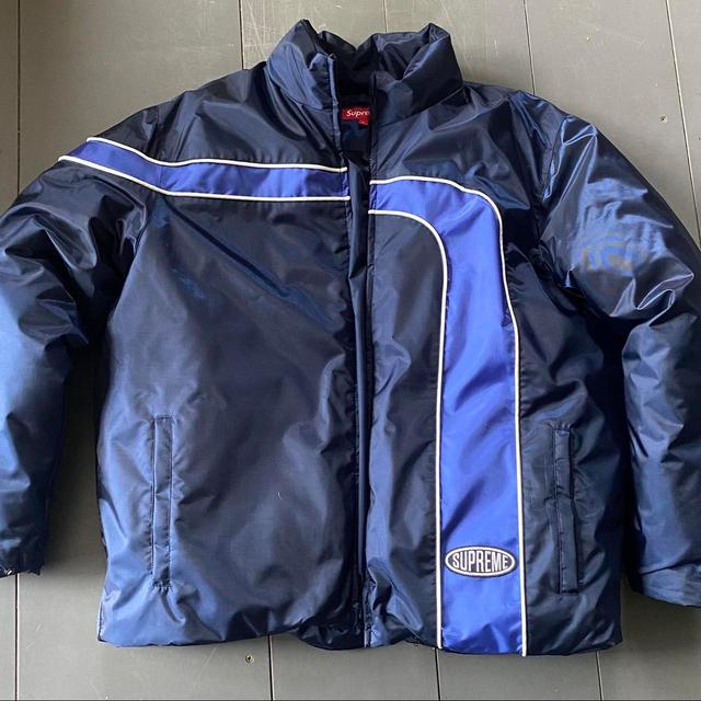 Supreme Men's Puffer - Navy - L on Productcaster.