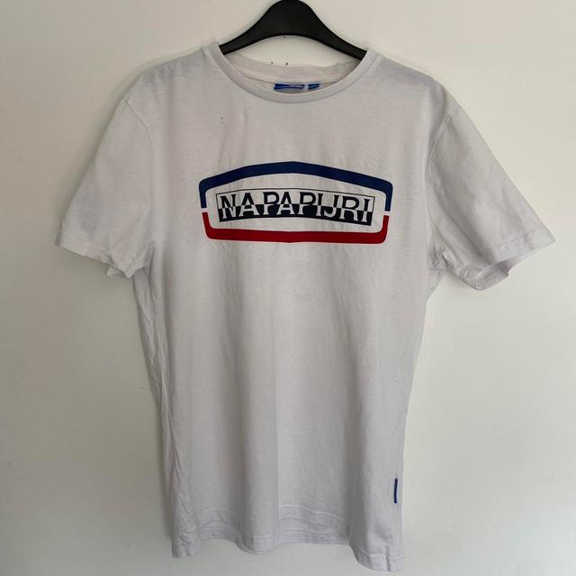 Napapijri Men's T-shirt - White - M on Productcaster.